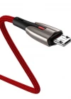 Joyroom SM-379S 5.5A Mikro Süper Hızlı Örgülü Şarj Kablosu Kırmızı 2M