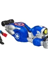 Marvel Süper Hero Adventures Captain America Shield Bike Araç Set