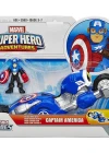 Marvel Süper Hero Adventures Captain America Shield Bike Araç Set