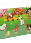 Niloya Ahşap Puzzle - Çiftlik Hayvanları