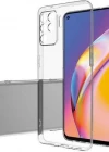 Oppo A15S Tıpalı Kamera Korumalı Şeffaf Silikon Kılıf