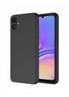 Samsung Galaxy A06 Kılıf Kamera Korumalı Esnek Mat Renkli Standart Siyah Silikon Kapak