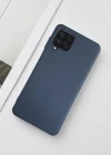 Samsung Galaxy A22 Lansman Likid Silikon Kamera Korumalı Kılıf