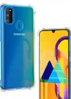 Samsung Galaxy M30S Anti Crash Darbe Korumalı Şeffaf Silikon Kılıf