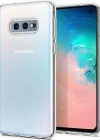 Samsung Galaxy S10 Lite Şeffaf Tıpalı Kamera Korumalı Silikon Kılıf