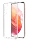 Samsung Galaxy S21 FE Kamera Korumalı Şeffaf Tıpalı Silikon Kılıf
