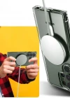 Samsung Galaxy S23 Ultra Kılıf Crystal Sert MagSafe Özellikli Şeffaf