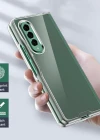 Samsung Galaxy Z Fold 3 Sert Kristal Telefon Kılıfı Koruma Kılıf - Şeffaf