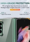 Samsung Galaxy Z Fold 3 Sert Kristal Telefon Kılıfı Koruma Kılıf - Şeffaf