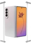 Samsung Galaxy Z Fold 4 Sert Kristal Telefon Kılıfı Koruma Kılıf - Şeffaf