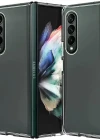 Samsung Galaxy Z Fold 4 Sert Kristal Telefon Kılıfı Koruma Kılıf - Şeffaf