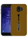 SAMSUNG J4 STANDLI KILIF KAHVERENGİ