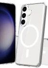 Samsung S25 Fe Magsafe Sert Şeffaf Telefon Kılıfı
