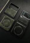 Samsung Z Flip 3 Deri Magsafe Özellikli Kılıf