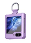Samsung Z Flip 5 Yüzüklü Standlı Mat Kılıf