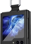 Samsung Z Flip 5 Yüzüklü Standlı Mat Kılıf