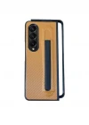 Samsung Z Fold 3 Ön-Arka Standlı Kalemli Kılıf