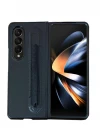 Samsung Z Fold 3 Ön-Arka Standlı Kalemli Kılıf