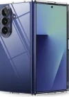 Samsung Z Fold 7 ile Uyumlu Sert Pc Şeffaf Sararmaz Telefon Kılıfı