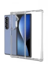 Samsung Z Fold 7 ile Uyumlu Sert Pc Şeffaf Sararmaz Telefon Kılıfı