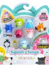 Squish-a-longs 8 Figür + Yüzük Set Seri 2 AL0025