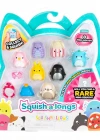 Squish-a-longs 8 Figür + Yüzük Set Seri 3 AL0027