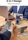 Stantlı Magsafe Deri Cüzdan 3 in 1
