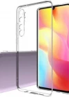 Xiaomi Mi Note 10 Lite Tıpalı Kamera Korumalı Şeffaf Silikon Kılıf
