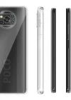 Xiaomi Poco X3 Kamera Korumalı Şeffaf Tıpalı Silikon Kılıf