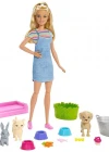 Barbie ve Hayvanları Banyo Eğlencesinde Oyun Seti