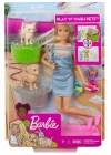 Barbie ve Hayvanları Banyo Eğlencesinde Oyun Seti