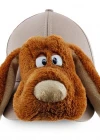 Neco Plush Buruşuk Köpek Kep Şapka Kahverengi