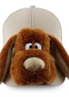 Neco Plush Buruşuk Köpek Kep Şapka Krem
