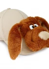 Neco Plush Buruşuk Köpek Kep Şapka Krem