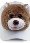 Neco Plush Boz Ayı Kep Şapka Beyaz