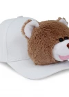 Neco Plush Boz Ayı Kep Şapka Beyaz