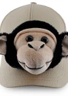 Neco Plush Maymun Kep Şapka Krem
