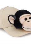 Neco Plush Maymun Kep Şapka Krem