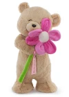 Neco Plush Fluffy Papatyalı Ayı 55 Cm