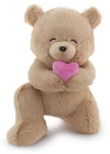 Neco Plush Fluffy Minik Kalpli Serenat Ayı 45 Cm