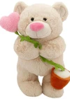Neco Plush Kalp Çiçekli Ayı 70 Cm