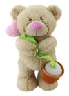Neco Plush Kalpli Çiçekli Ayı 40 Cm