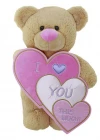 Neco Plush I Love İç İçe Kalpli Ayakta Ayı 40  cm Peluş Oyuncak