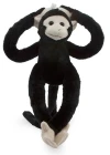 Neco Plush Zıpır Maymun Siyah Peluş Oyuncak 40 cm