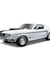 Maisto 1/18 1968 Ford Mustang GT Cobra Jet Model Araba Beyaz