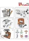 Cubic Fun 3D 166 Parça Puzzle Curiosity Kaşif Robotu