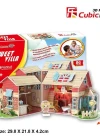 Cubic Fun 3D 84 Parça Puzzle Sevimli Villa Bebek Evi