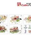 Cubic Fun 3D 84 Parça Puzzle Sevimli Villa Bebek Evi