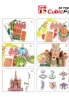 Cubic Fun 3D 173 Parça Puzzle St.Aziz Vasil Katedrali - Rusya