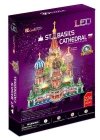 Cubic Fun 3D Puzzle 224 Parça St. Basils Katadrali - Rusya (Led